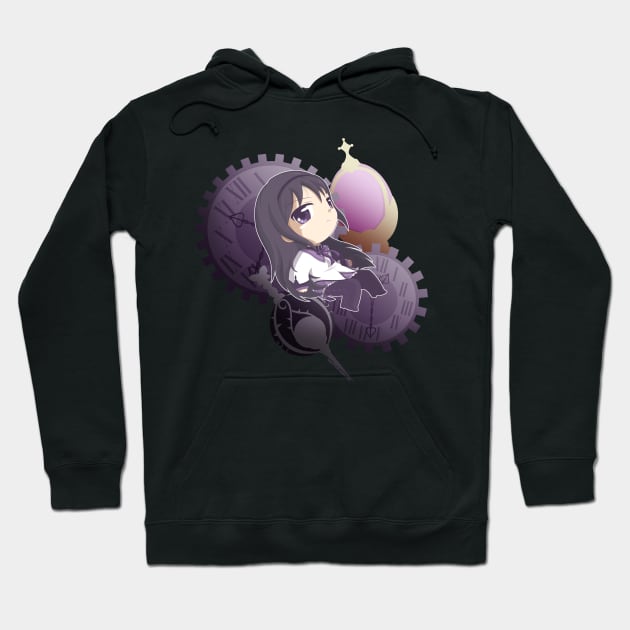 Homura's Clocks Hoodie by Natsu714